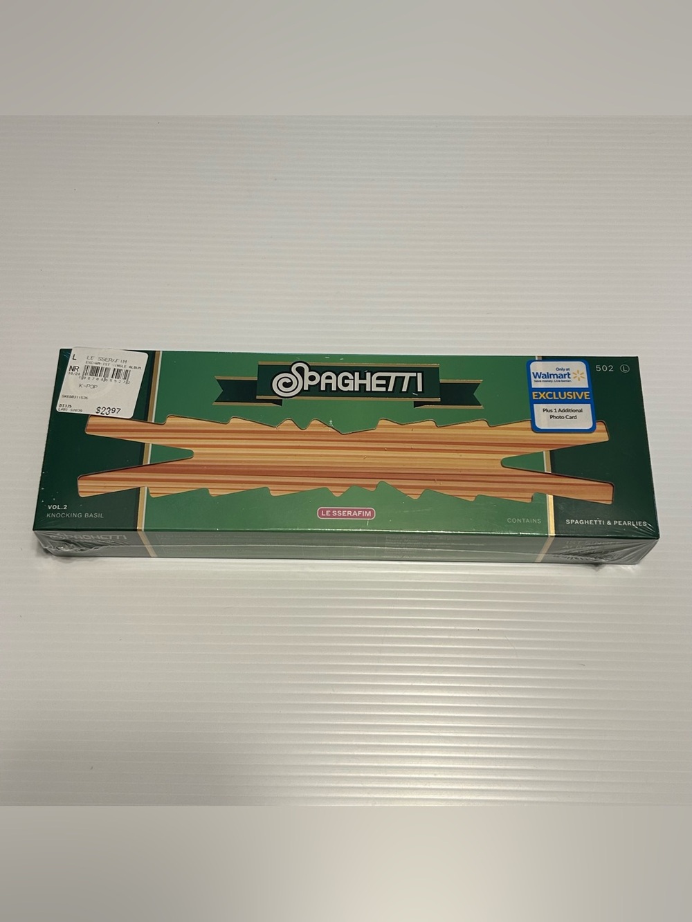 LE SSERAFIM Spaghetti K-Pop CD Vol. 2 Knocking Basil (green) Walmart Sealed